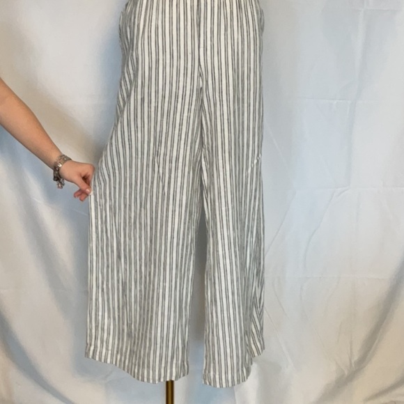 Jason Wu linen blend striped loose fit pant - Picture 2 of 5